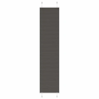 Plisuota žaliuze juoda 40x200 cm audinio plotis 39,4 cm
