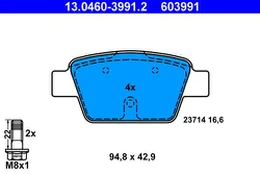 ATE 13.0460-3991.2 Brake pad set
