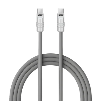 USB-C Laidas - Newell USB-C 100W 2m Silikoninis Pilkas