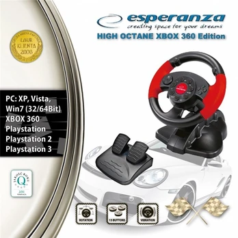 Žaidimų vairas ESPERANZA EG104 X360,PC,PS3