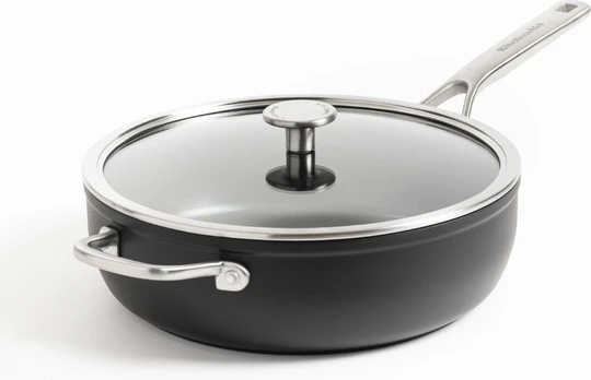 Kitchenaid - Forged Hardened Aluminium Wok with Helper Handle - Black - 30 cm