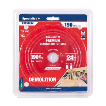 SPECIALIST+ pjovimo diskas Demolition 190x24Tx30mm