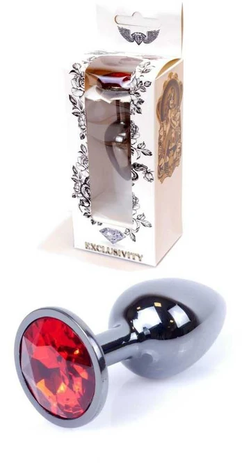 B Series Heavyfun Plug-Jewellery Dark Sidabrinis PLUG- Raudona