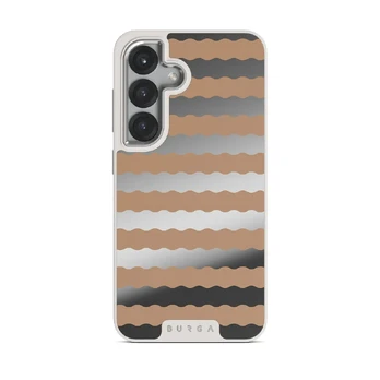 Golden Sand - Samsung Galaxy S25 Plus Case, Elite Mirror Light (Magnetic) / Silver