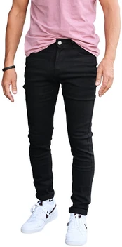 Džinsai M.Sara Vyrams Black KX681 KX681/34