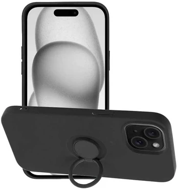iLike Apple iPhone 15 Pro Max silikoninis dėklas juodas