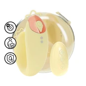 Daydream Compact G-Spot Vibrator Yellow with Remote Control Case kaina