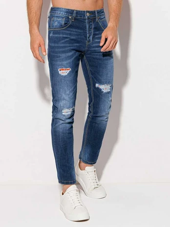 men's jeans p1217 - dark mėlynas