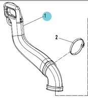 0800-1110B0-20000 INLET PIPE, AIR FILTER