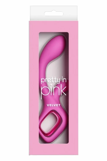 Pretty in Pink Velvet Pink Rechargeable Dual-Action Intimate Device