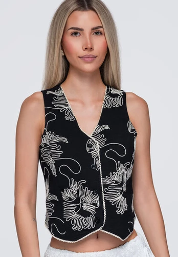 Liemenė moterims Ombre OW-VE-E0010, juoda