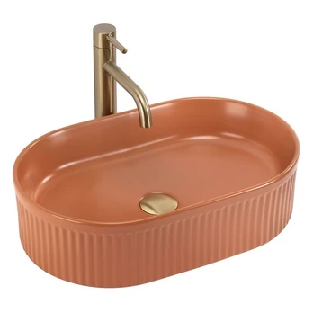 Pastatomas praustuvas REA VANDA CINNAMON MATT 49x31x13