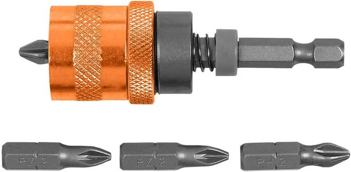 Neo Tools Antgalių laikiklis, 1/4 ", 65 mm, 5 vnt