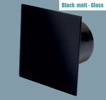 Vonios ištraukimo ventiliatorius MMP 06 Juodas matinis stiklas