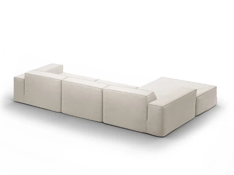 Modular Left Corner Sofa, "Jodie", 4 Seats, 284x166x70, Natural