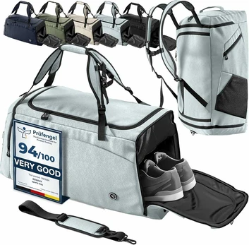 BeMaxx Sportinis krepšys 60 l, pilkas
