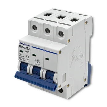 Qoltec B63 grandinės pertraukiklis | Saugiklis | AC | 63A | 3P