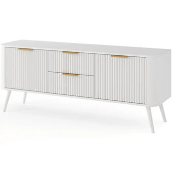 Chavelle TV Stand, Modern, White
