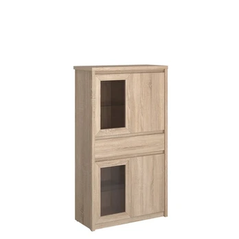 Vitrina Mebelbos 2d2w1s, 87x40x154 cm, ruda