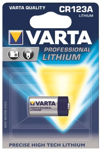 Elementai VARTA PROFESSIONAL LITHIUM, 3V, CR123A, licio, 1 vnt.