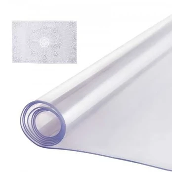 Skaidrus PVC stalo apsaugas 61x122 cm