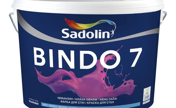 Dažai Sadolin Bindo 7, balta, 2.5 l