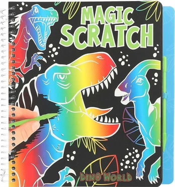 Dino World Dino pasaulis Dino pasaulis – „Magic Scratch Book“ (0412732)