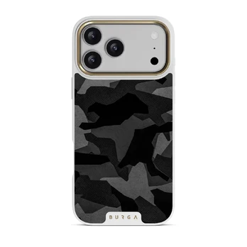 Night Black Camouflage - iPhone 17 Pro Max Case, Elite Light (MagSafe) / Gold