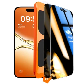TOCOL iPhone 16/16Pro privacy apsauginiai stiklai 2vnt