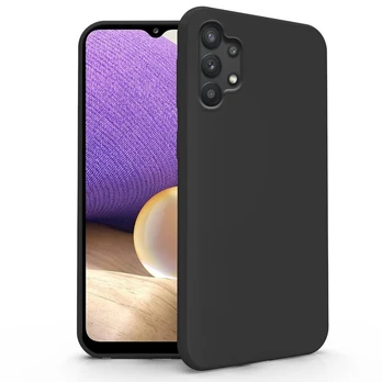 N NEWTOP dėklas, „Samsung Galaxy A32 4G“ silikoninis, juodas