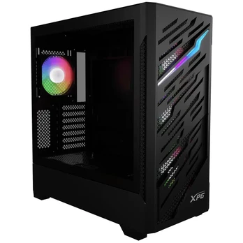 CASE MIDITOWER ATX W/O PSU/STARKERAIRBTFMTA-BKCWW ADATA