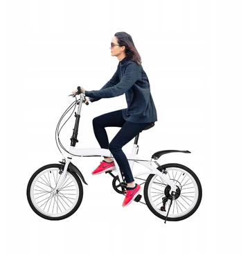 Kelioninis QKids 20" Sulankstomas triratis, baltas