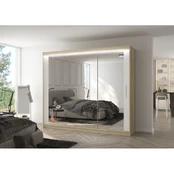 Sliding wardrobe with mirror and lighting LED CHESTER 250 kaina