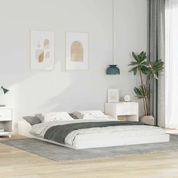 Lovos rėmas Balta 140 x 220 cm Medis