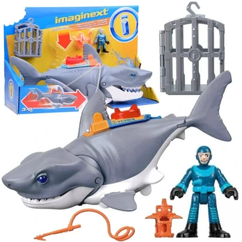 Mattel Imaginext Mega mechaninė ryklio ataka, judanti burna ZA5438