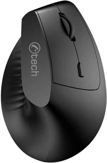Pelė C-TECH VEM-15, Vertical, Dual mode, Wireless, BT5.0 + 2.4GHz