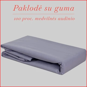 Paklodė su guma - 200x200+20cm.