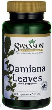 Swanson DAMIANA LAPAI 510mg – 100 kapsulių