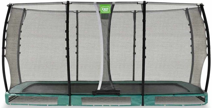 EXIT Allure Classic ground trampoline 244x427cm - žalias
