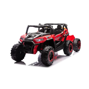 Vaikiškas elektrinis bagis su priekaba HATIS, raudonas