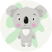 Tapyba pagal skaičius. Draugiška koala