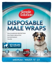 Sauskelnės Simple Solution Disposable Male Wraps, M, 12 vnt. kaina