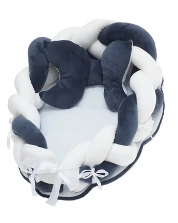 Cocoon - KK-02-05 - VELVET - 2in1- WHITE / GRAPHITE