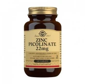 Solgar Picolinato Cinkas 22mg 100 tablečių kaina