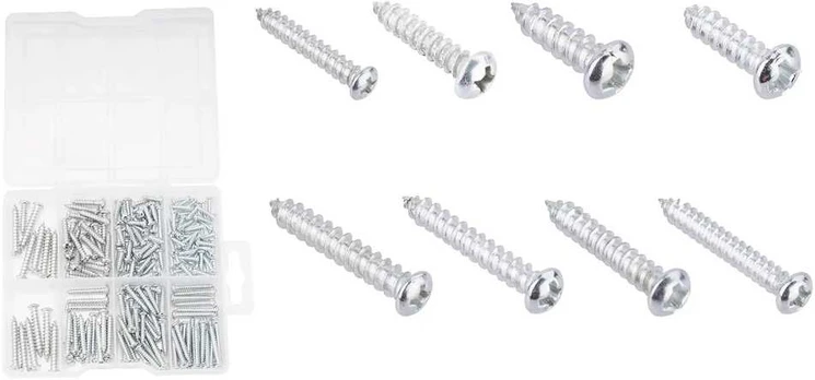 Wadfow Thread Cutting Screw Set 200 pcs