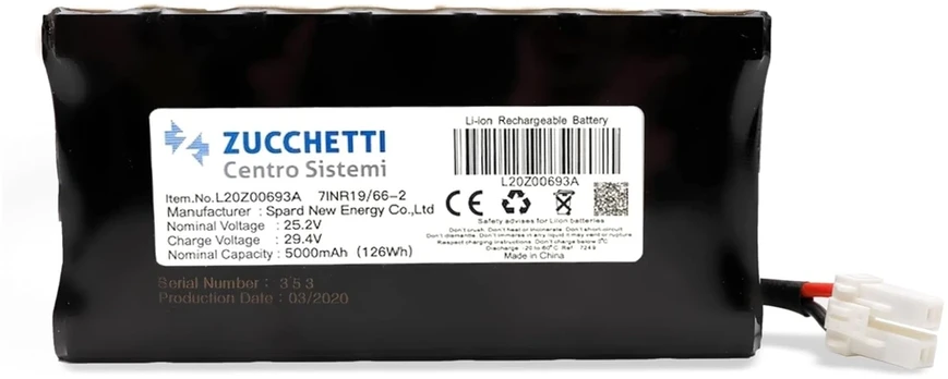 Akumuliatorius WIPER L20Z00693A_R; 25,2 V; 5,0 Ah; Li-ion