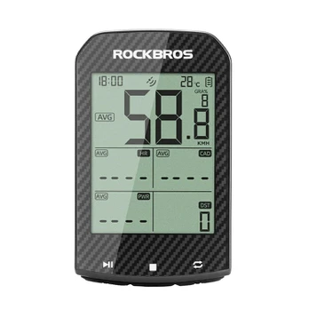 Rockbros M1Pro Bluetooth GPS Bike Computer IPX6 - Juodas