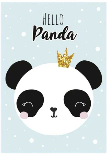 Panda Crown A/4 elastinis aplankas