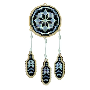 Deimantinės mozaikos suvenyras Dreamcatcher - Grey WW200