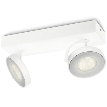 Philips myLiving Taškinis LED šviestuvas Clockwork, baltas, 2x4,5 W